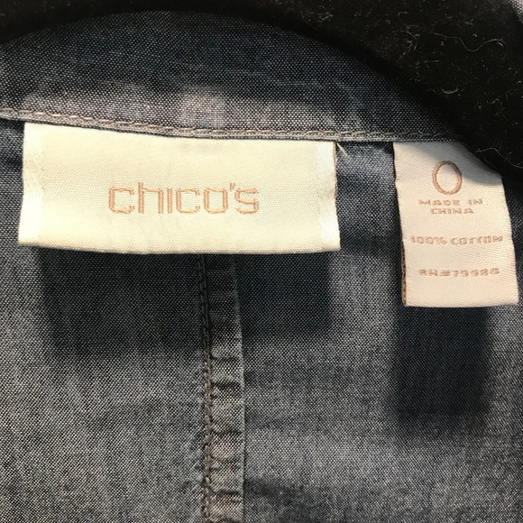 Chico’s Chambray jacket. Size 0. - Picture 3 of 8